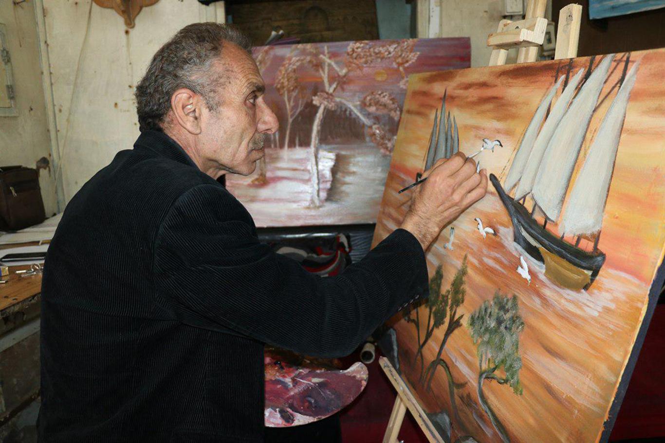 Suriyeli ressam: Savaş hayallerimi yok edemedi